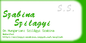 szabina szilagyi business card
